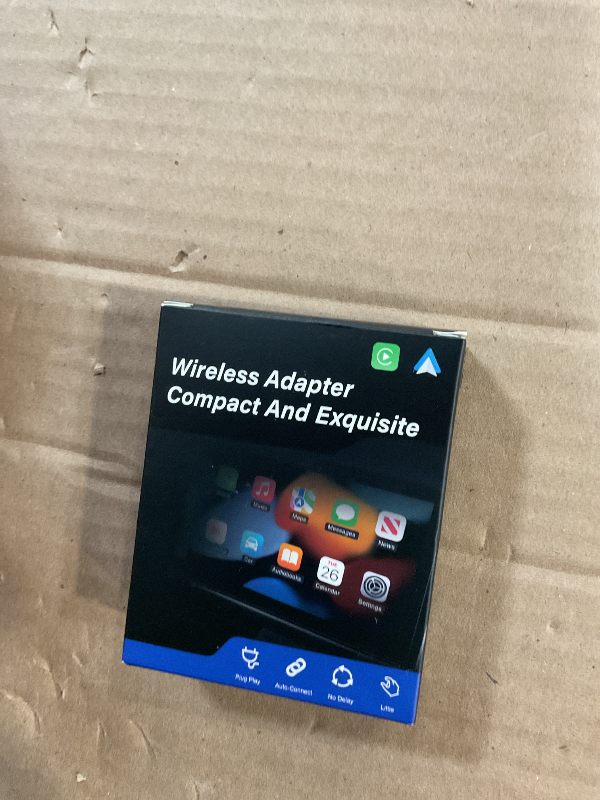 Photo 1 of 2026 Aimoon Mini Wireless CarPlay Adapter Upgrade Wired to Wireless for CarPlay & Android Auto Plug and Play Fast Auto-Reconnect Stable Control Zero Delay Car Play for iPhone iOS 10+ Android 11+