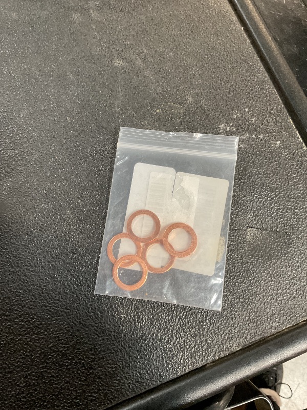 View 2 of 15 PCS Oil Drain Plug Gasket, 14mm Copper Crush Washer Oil Sealing Gaskets, Drain Plug Washer Replacement Compatible with OEM PN 007603-014106, Automotive Car Accessories