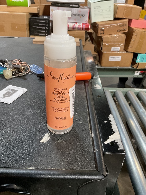 Photo 1 of ** Missing lid** SheaMoisture Curl Mousse Coconut and Hibiscus for Frizz Control Styling Mousse with Shea Butter 7.5 oz