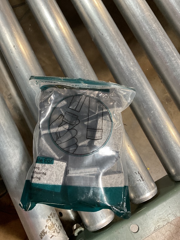 Photo 1 of 16 PCS Square Chair Leg Floor Protector, Silicone Chair Leg Cover, Furniture Leg Protectors with Felt, Mobile Table Leg pad, Protect The Floor from Scratches.1 1/2 in Black.