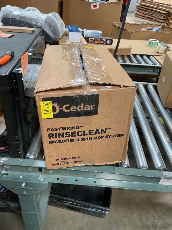 Photo 1 of ** Minor scratches** O-Cedar RinseClean Spin Mop & Bucket System | Clean with Water | Removes 99% of Bacteria Plastic