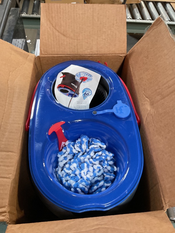 Photo 1 of ** Minor scratches** O-Cedar RinseClean Spin Mop & Bucket System | Clean with Water | Removes 99% of Bacteria Plastic