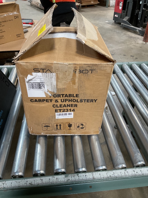 Photo 1 of *MISSING CAP* Starrybot Portable Carpet Cleaner Machine with Steam and Heating Techology,18Kpa Powerful Suction with Versatile Tools for Pets, Couch,Spot Cleaner for Stairs/Furniture/Rug(Gray)