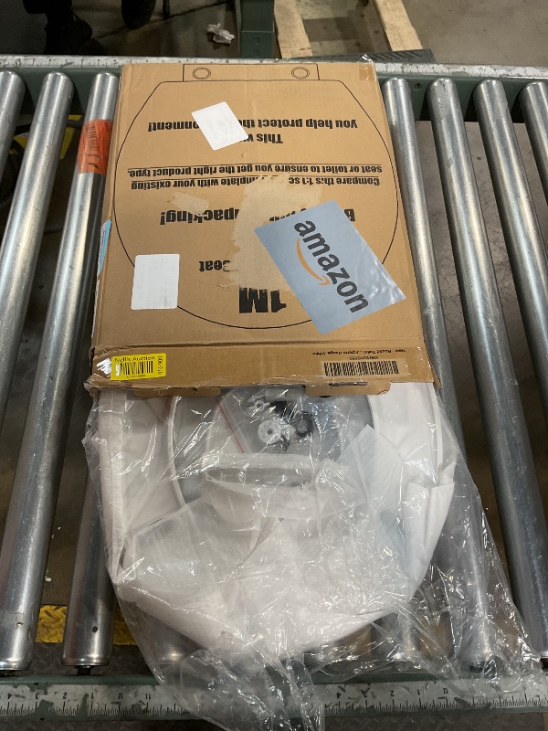 Photo 1 of 1M Family Toilet Seat, Patented Slow Close & Quick Releasing Technology, Anti-Wiggling, Easy to Install and Clean, Standard Round with Toddler Seat Built In (1 Piece)