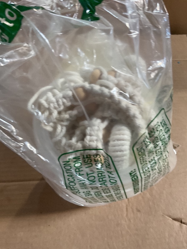 Photo 1 of 2-Pack 5.7-Inch Self-Watering Hanging Planters for Indoor & Outdoor Plants,34Inch Macrame Hanger Plant Pots Indoor with Drainage,Small Hanging Planters & Baskets,With Two Sets of Hooks?Pure white?