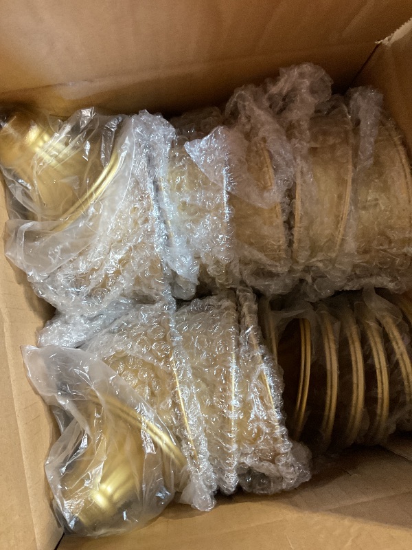 Photo 1 of 10 Pcs Gold Vases for Table Centerpieces, Rozrety Mini Metal Gold Flower Vase Small Floral Bowl Decorative Center Piece for Wedding Birthday Party Anniversary Decorations