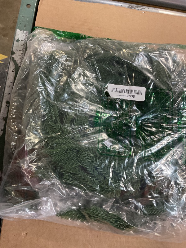 Photo 1 of 2Pcs Norfolk Pine Garland - 6Ft Realistic Christmas Greenery Garland - Green Artificial Pine Garlands for Table - Staircase - Mantle - Wall - Indoor - Outdoor Christmas Decorations