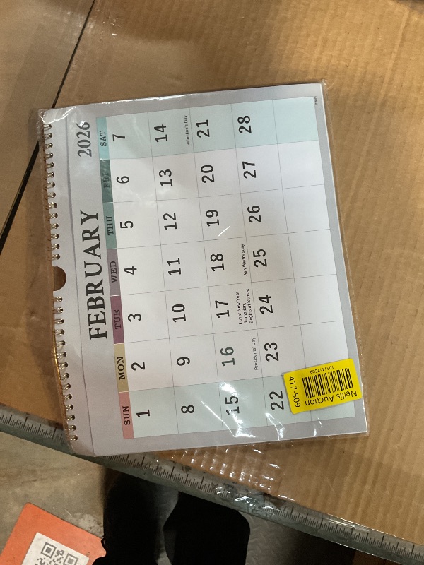 View 2 of 2026 Wall Calendar - 3 Month Wall Calendar 2026 from January 2026 to December 2026, 3 Month Calendars 2026 Vertical with Thick Paper, 2026 Calendar, 11.3" x 26" (Opened)