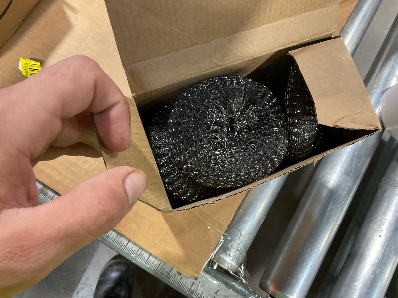 Photo 1 of 10Pcs Steel Wool Scrubber, Steel Wool Pads with 2Pcs Handle, Stainless Steel Scrubber for Dishes, Kitchen, Cleaning, Stoves, Pots and Pans, Grill, Wash Sink, Cleaning Dishes