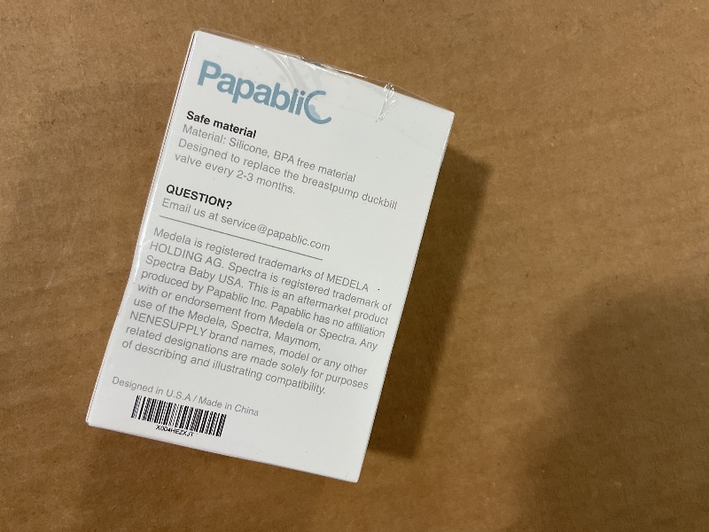 Photo 1 of [6-Count] Papablic Duckbill Valves, Replacement Milk Valves Compatible with Spectra S1 S2 and Medela Breast Pumps Accessories, BPA & DEHP Free, White