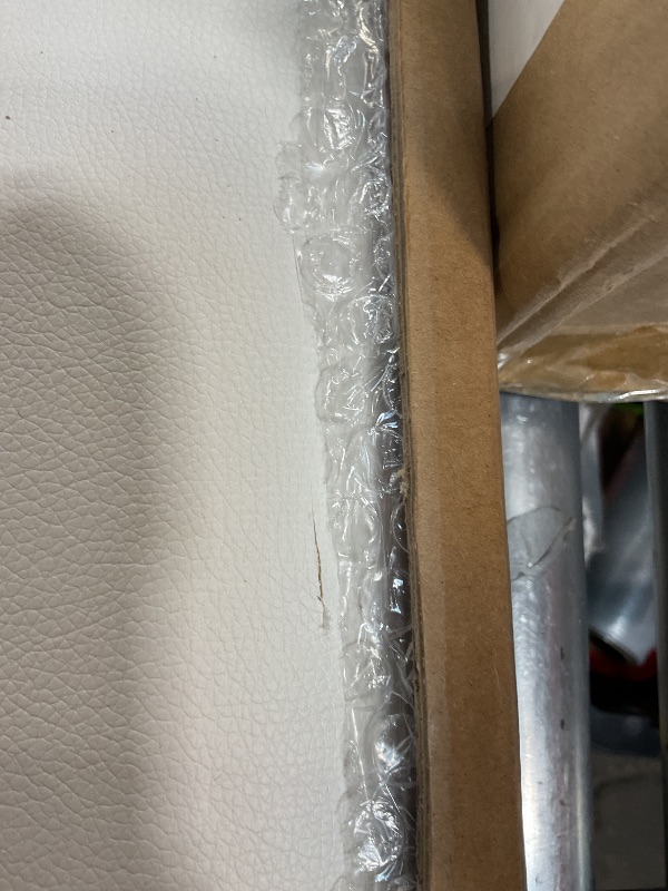 Photo 1 of **minor cut from box cutter ** MEEXPAWS Cat Litter Box Enclosure Furniture Hidden, Cat Washroom Bench Storage Cabinet |Large 25.6'' x 17.7'' x 17.7''| Dog Proof | Waterproof Inside/Easy Clean | Easy Assembly | Odor Control(White)