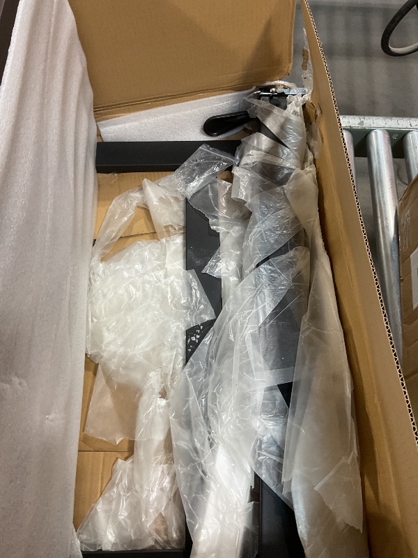 Photo 1 of **MINOR DAMAGE** lumizone Foldable Overbed Table with Wheels Adjustable Height Bedside Desk 27.56"-36.61" Rolling Hospital Bed Table with Casters Medical Tray for Home Use Desk Over The Bed