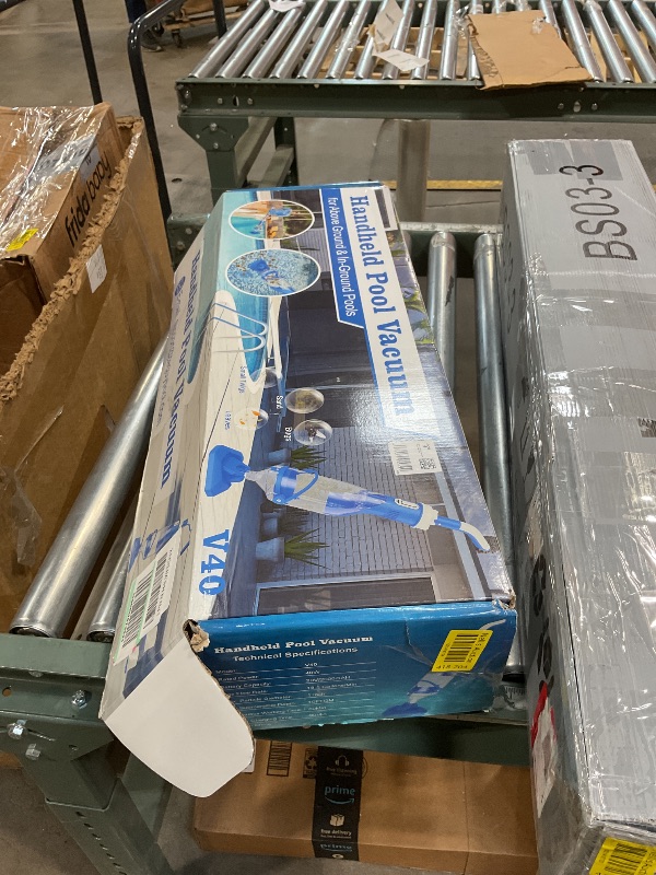 Photo 1 of **DIRTY** Teguy Cordless Pool Vacuum with Telescopic Pole, 18.5 GPM Powerful Suction, 1.5H Supercharge Technology, Handheld Rechargeable Pool Vacuum Cleaner for Above Ground/Inground Pools, Hot Tubs, Spas