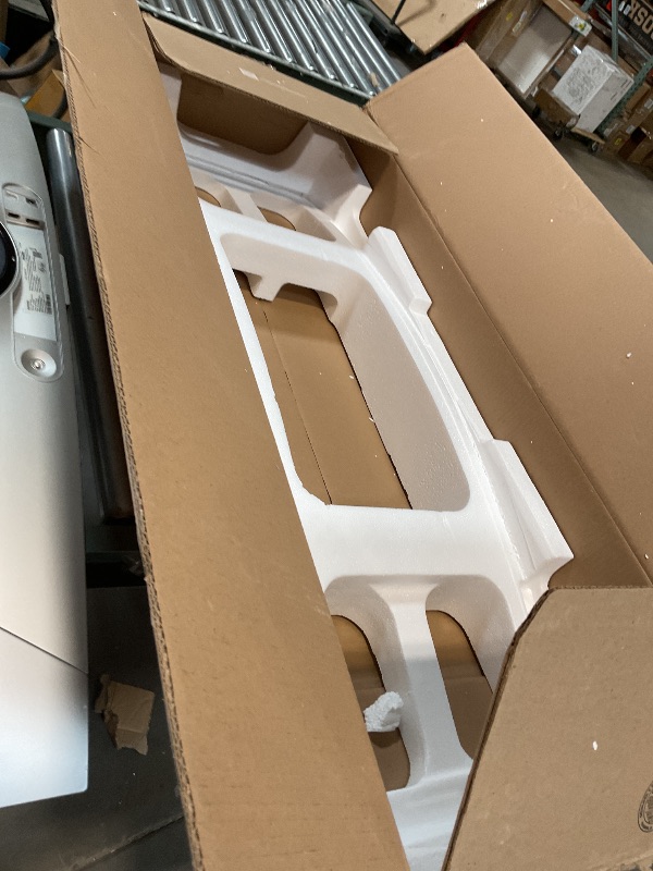 Photo 1 of *** NO POWER CORD CANNOT TEST MINOR STICKER MARKS ON THE SCREEN MISSING ASSEMBLY PARTS CAN BE SOLD FOR PARTS****Samsung 49-Inch Odyssey G9 (G95SD) Series QD-OLED G-Sync Compatible Curved Gaming Monitor, 240Hz, 0.03ms, Dual QHD, Glare Free, FreeSync Premiu