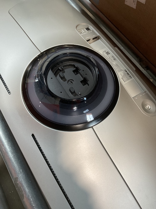 Photo 1 of *** NO POWER CORD CANNOT TEST MINOR STICKER MARKS ON THE SCREEN MISSING ASSEMBLY PARTS CAN BE SOLD FOR PARTS****Samsung 49-Inch Odyssey G9 (G95SD) Series QD-OLED G-Sync Compatible Curved Gaming Monitor, 240Hz, 0.03ms, Dual QHD, Glare Free, FreeSync Premiu