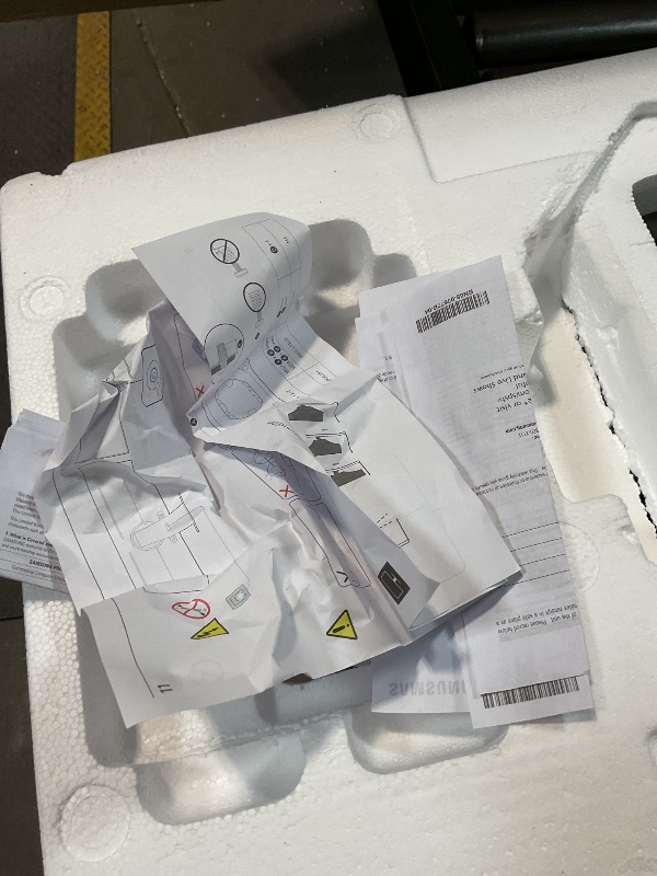 Photo 1 of *** NO POWER CORD CANNOT TEST MINOR STICKER MARKS ON THE SCREEN MISSING ASSEMBLY PARTS CAN BE SOLD FOR PARTS****Samsung 49-Inch Odyssey G9 (G95SD) Series QD-OLED G-Sync Compatible Curved Gaming Monitor, 240Hz, 0.03ms, Dual QHD, Glare Free, FreeSync Premiu