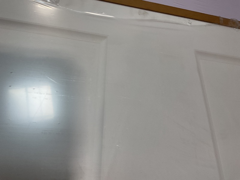 Photo 1 of **DIRT FROM TRANSPORT **30"x80" 2-Panel Shaker Style White Primed Hollow Core Interior Molded Door Slab, NOT Included Hardware, Pre-Assembled Interior Door for Pantry, Laundry, Closet