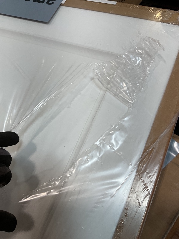 Photo 1 of **DIRT FROM TRANSPORT **JUBEST 30"x80" 2-Panel Shaker Style White Primed Hollow Core Interior Molded Door Slab, NOT Included Hardware, Pre-Assembled Interior Door for Pantry, Laundry, Closet