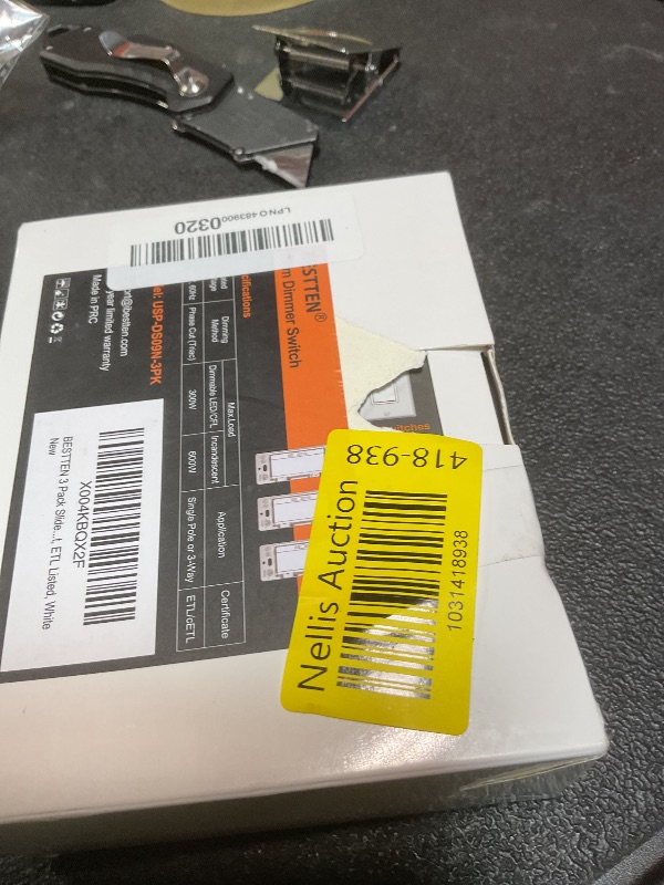 Photo 1 of **2 PACKBESTTEN 3 Pack Slide Dimmer Light Switch, Quiet Rocker, Super Slim Single Pole or 3 Way Dimmable Switch, Max 300W LED, CFL, 600W Incandescent, ETL Listed, White