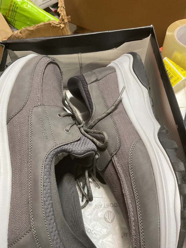 Photo 1 of **DIRT**Coostar Mens Orthopedic Slip On Shoes with Arch Support Hands Free Loafers Casual Comfortable Walking Shoe Dark Grey Size 13 Wide