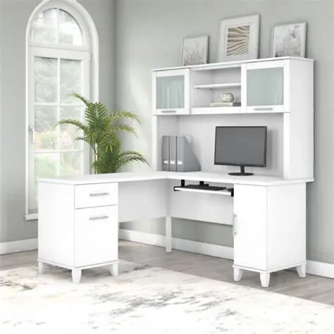 Photo 1 of *** BOX ONE OF TWO ONLY***Bush Home Westbrook 2 Drawer Lateral File Cabinet in White Ash | Versatile Storage for Home Office and Living Room