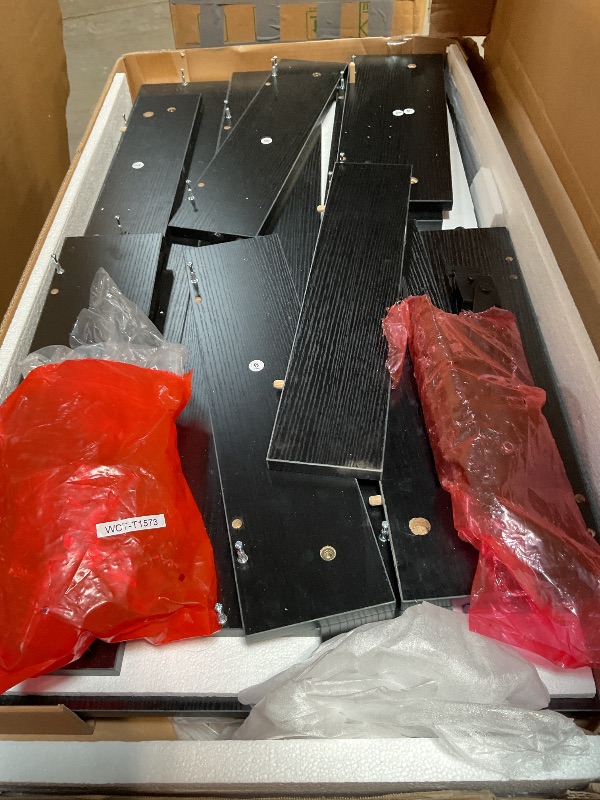 Photo 1 of *** USED, UNKNOWN MISSING HARDWARE***FDW 39.4" Lift Top Coffee Table with Hidden Compartment and Storage Shelf Wooden Lift Tabletop for Home Living Room Reception Room Office (Black)