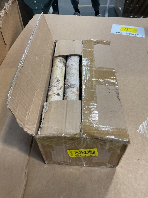 Photo 1 of 12-Pack Birch Logs for Crafts,Christmas Fireplace Decor Natural Home Wood Decor Birch Wood Branches Fire Logs for Fireplace,DIY,Holiday