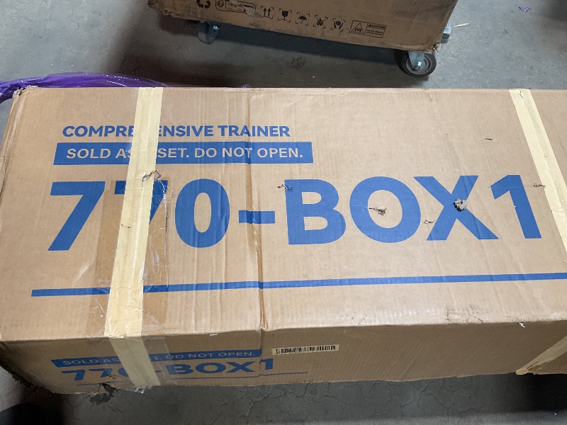 Photo 1 of *** BOX ONE ONLY ***Fitvids Multifunctional Home Gym Equipment with 160 lbs Weight Stack, Full Body Workout Weight Machine, Strength Training Exercise Equipment with Pulley System & Leg Press, All-in-One Workout Station