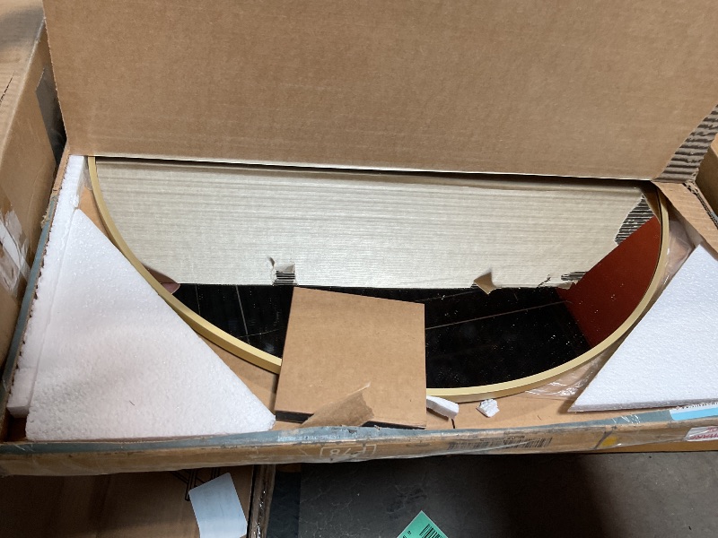 Photo 1 of *BENT* OLIXIS Arched Full Length Mirror for Bedroom, 65"x24" Full Body Mirror with Stand, Hanging or Leaning for Wall, Aluminum Alloy Thin Frame Floor Standing for Living Room, Long, Gold