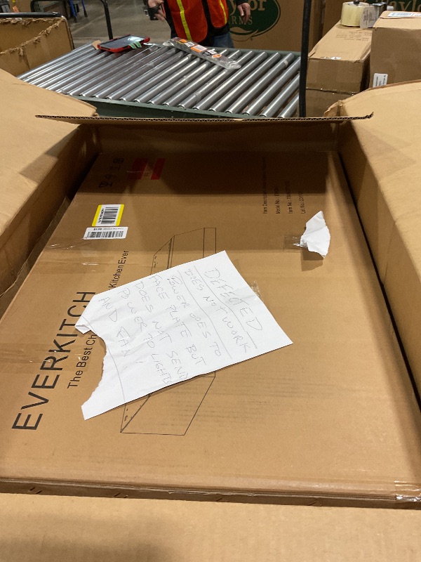 Photo 1 of *LIGHT AND FAN DO NOT WORK* EVERKITCH Range Hood 30inch Under Cabinet, 600CFM Kitchen Vent Hood with Gesture/Touch Control and Permanent Stainless Steel Filters, Ducted Vent, Top and Rear Vents