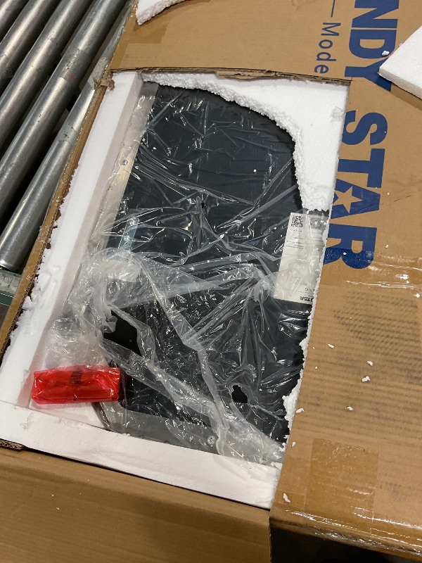 Photo 1 of *****FOR PARTS USE ONLY STOCK PHOTO MAY NOT BE ACCURATE***ANDY STAR Wall Mirror for Bathroom, 24x36 Inch Black Bathroom Mirror, Stainless Steel Metal Frame with Rounded Corner, Rectangle Glass Panel Wall Mounted Mirror Decorative for Bathroom