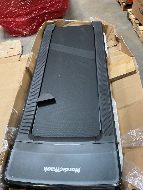 Photo 1 of ***FOR PARTS/ DISPLAY DSMAGED /MISSING ASSEMBLY HARDWARE*** NordicTrack T Series 10 Treadmill with 10" Tilting Touchscreen and Compact Design