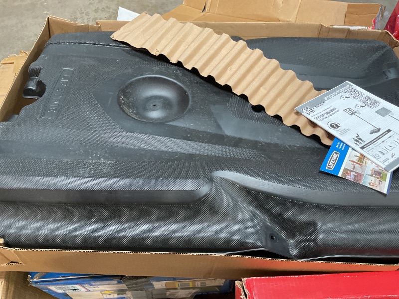 Photo 1 of ***STOCK PHOTO ISN’T THE SAME*** Giantex Portable Basketball Hoop 10 Ft, Adjustable Height 6.5-10 Ft, 43 Inch Backboard Basketball Goal, Suit for Court, Driveway, Garage, Indoor Outdoor Basketball Hoop for Kids, Youth, Junior