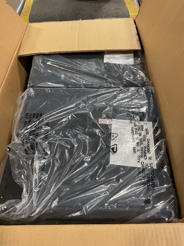 Photo 1 of *** BOX 2 OF TWO ONLY, CHAIRS ONLY ***FDW | Dining Table Set for 4 | 5-Piece Glass Black Dining Table | Kitchen Table with 4 Upholstered Chairs and Faux Leather Cushions | Space-Saving and Modern Design | for Dining Room, Easy to Assemble