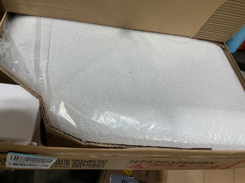 Photo 1 of *** BUT ONE OF TWO ONLY***Christopher Knight Home King Size Platform Bed, Boucle Fabric Headborad and Bed Frame, Wood Bedpost and Slat, Upholstered Curve-Shaped King Headboard, Wood Slats Panel Support, Easy Assembly, White