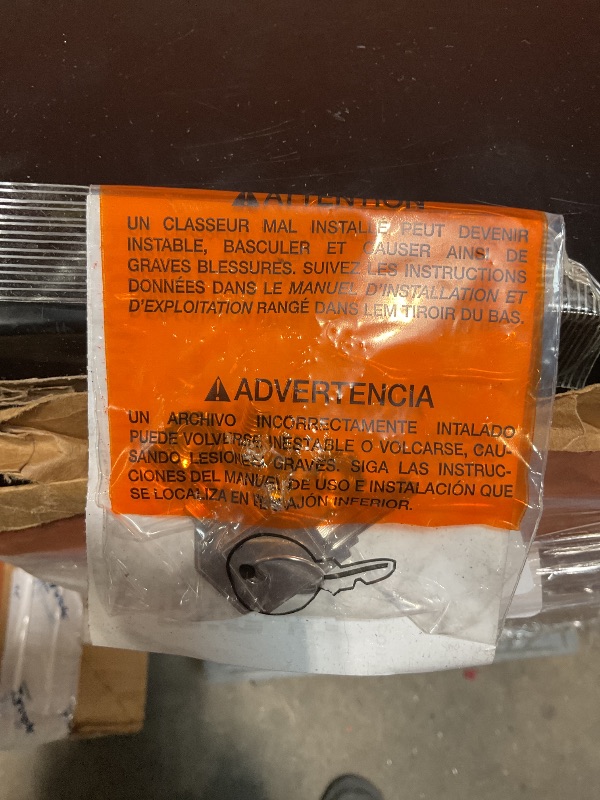 Photo 1 of *** MINOR DENT, AND SCRATCHES***HON 2 Drawer Lateral File Cabinet with Lock, Metal Filing Cabinets for Offices, Hanging Files, and Under Desk, 18" Deep, Black