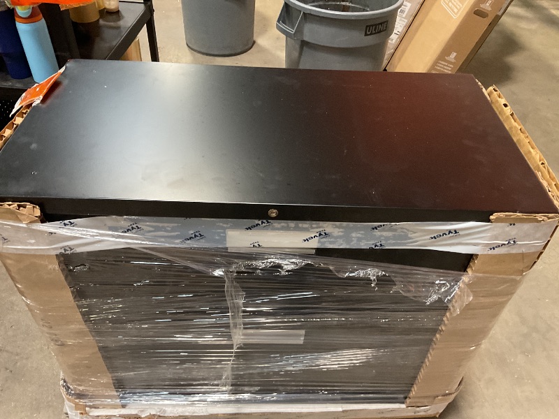 Photo 1 of *** MINOR DENT, AND SCRATCHES***HON 2 Drawer Lateral File Cabinet with Lock, Metal Filing Cabinets for Offices, Hanging Files, and Under Desk, 18" Deep, Black