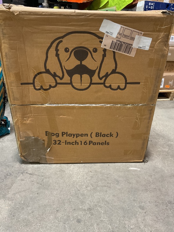 Photo 1 of *** PHOTO FOR REFERENCE ONLY ***Dog Playpen 16 Panels 32" Height Foldable Heavy Duty Metal Dog Exercise Playpen Puppy Fence for Indoor Outdoor Yard