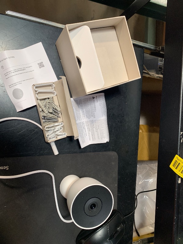 Photo 1 of **FOR PARTS ONLY /NON-FUNCTIONAL** Google Nest Cam Outdoor (Wired, 2nd Gen) - Security Camera with 2K Video and Gemini, Night Vision, 2-Way Audio - Works with Google Home - 2025 Model - Snow0