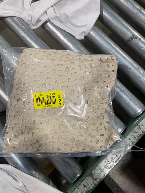 Photo 1 of **MINOR FABRIC SNAG RIGHT SIDE END OF SLEEVE** ZESICA Women's Long Sleeve Mini Dress 2026 Fall Crewneck Tie Front Hollow Out Eyelet Babydoll A Line Short Dresses Apricot Small