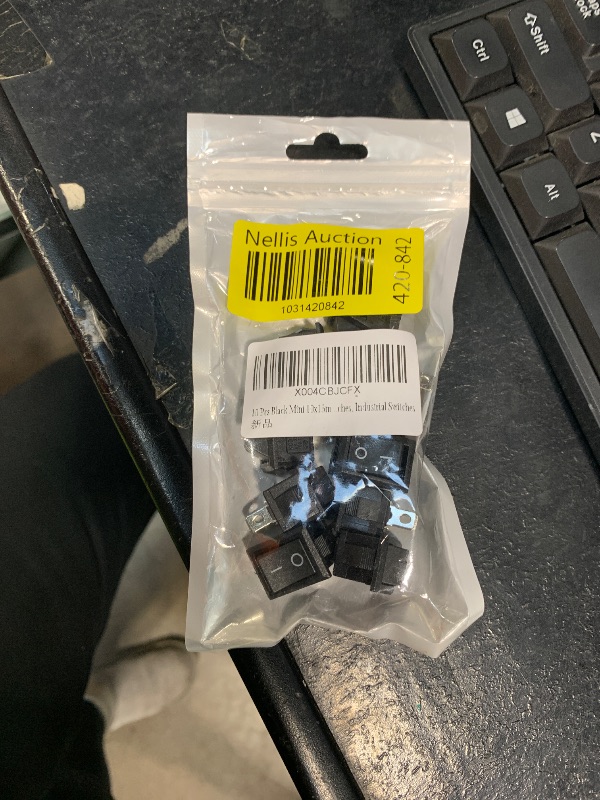Photo 1 of 10 Pcs Black Mini 10x15mm 2 Pin SPST ON-Off Rocker Switch 3A 250V 6A 125V Case s654, Toggle Switches, Industrial Switches