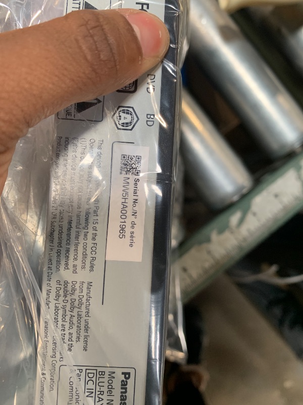 Photo 1 of ** MISSING POWER CORD** Panasonic Blue Ray Player with Full HD Picture Quality and Hi-Res Dolby Digital Sound, DMP-BD84P-K Blu Ray DVD Player, Black