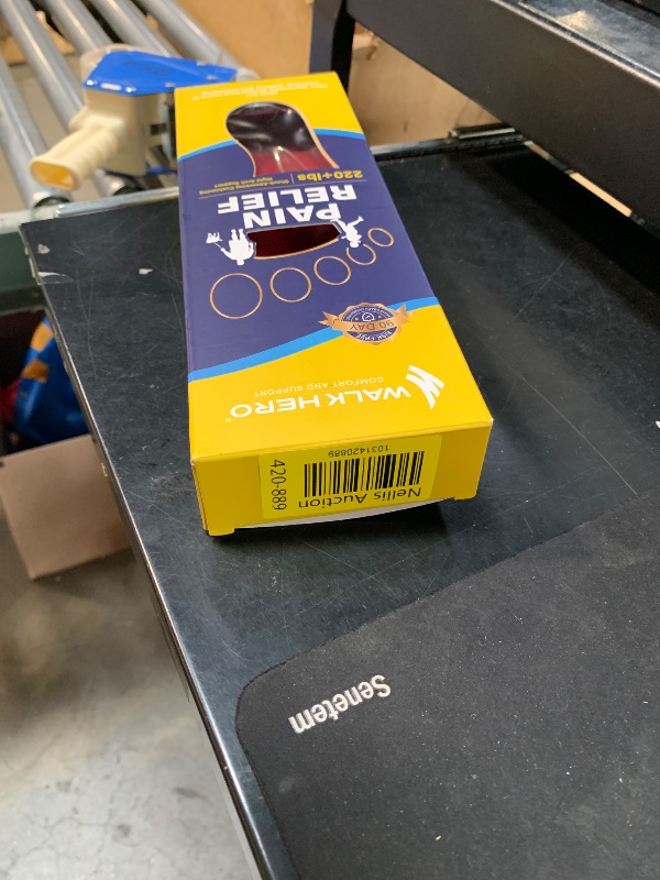 Photo 1 of **STOCK PHOTO FOR REFERENCE*** WalkHero Heavy Duty Arch Support Insoles, 220+lbs Plantar Fasciitis Orthopedic Inserts Relieve Pain, Work Boot Orthotics Insoles (Mens 13 | Womens 8-8.5, Maroon