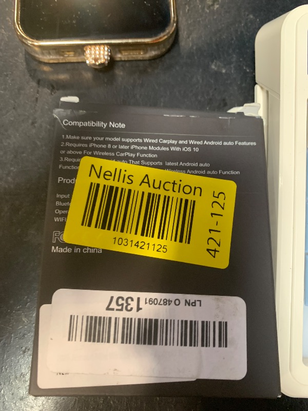 Photo 1 of 2026 Aimoon Mini Wireless CarPlay Adapter Upgrade Wired to Wireless for CarPlay & Android Auto Plug and Play Fast Auto-Reconnect Stable Control Zero Delay Car Play for iPhone iOS 10+ Android 11+