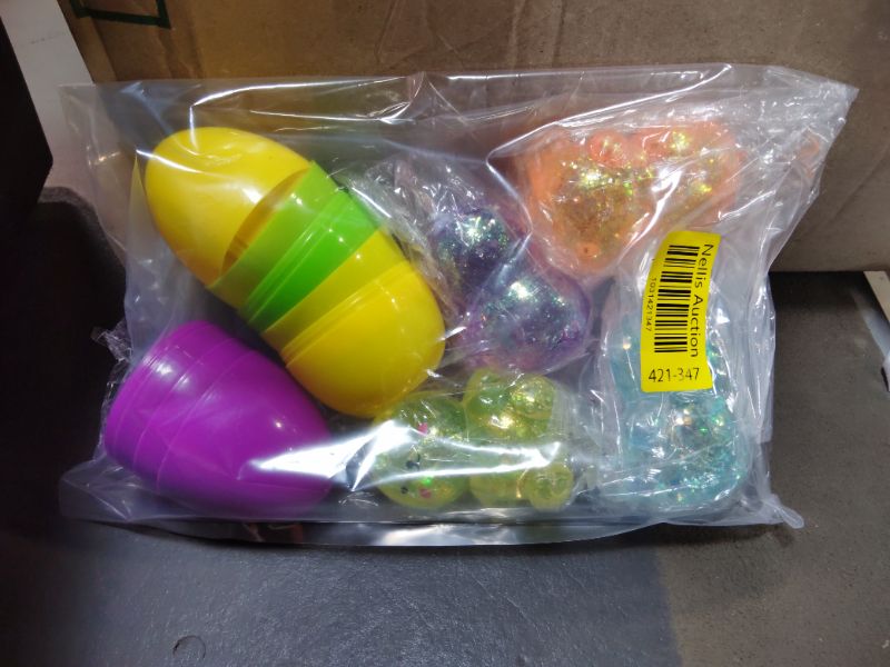 Photo 1 of ***PARTIAL SET /MISSING PIECES *** PARSUP Easter Marble Eggs with Fidget Bunny for Easter Theme Party Favors, Supplies for Easter Egg Hunt, Basket Stuffers/Fillers, Classroom Prize Supplies Toddler Boys Girls