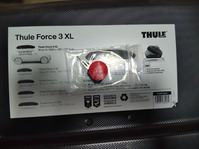Photo 1 of **DAMAGED** Thule Force 3 XL US