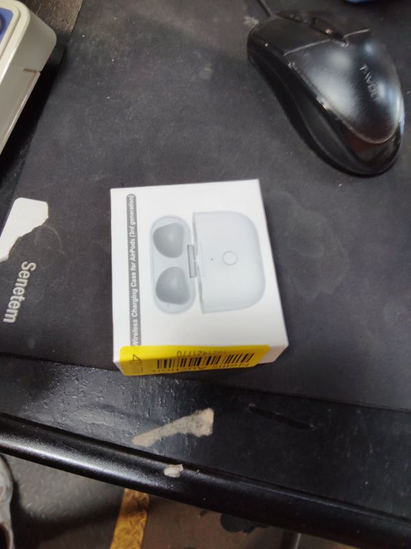 Photo 1 of CIVPOWER Charging Case Replacement Compatible with AirPods 3 - Wireless AirPods 3rd Generation Charger Case with Pairing Sync Button Without Earbuds (White)