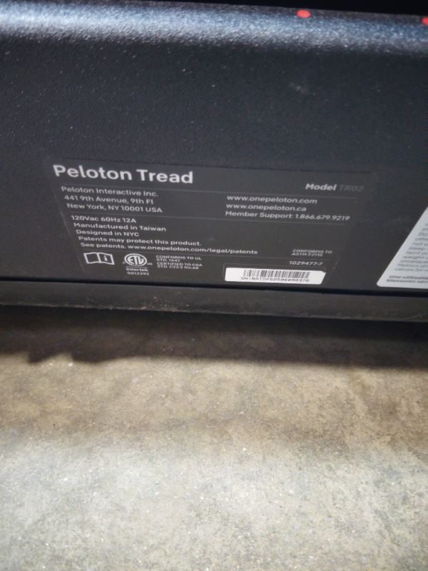 Photo 1 of *** BOX ONE OF TWO ONLY***Peloton Cross Training Tread, Treadmill for Running, Walking, and Hiking with Manual or Auto-Incline Options and Immersive 24” HD Touchscreen, Exercise Equipment for Home Cardio and Strength Workouts