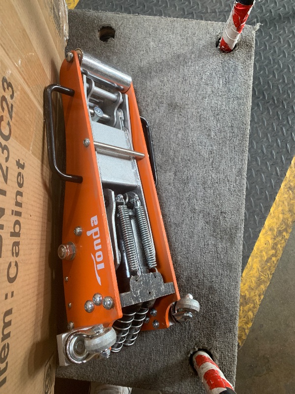 Photo 1 of ***FOR PARTS MISSING PIECES *** TONDA Low Profile Floor Jack, 2 Ton Aluminum and Steel Hydraulic Car Jack with Dual Pump System, Rapid Lift, Orange
