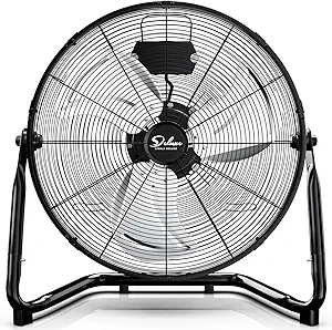 Photo 1 of ***PARTS ONLY**NON FUNCTIONAL*** Simple Deluxe 20 Inch 3-Speed High Velocity Heavy Duty Metal Industrial Floor Fans Quiet for Home, Commercial, Residential, and Greenhouse Use